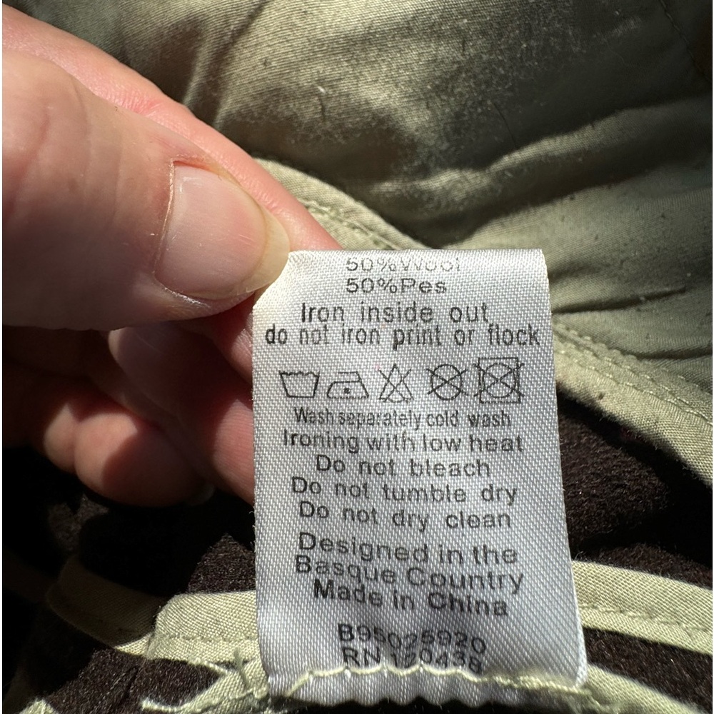 Dark brown Skunkfunk button up wool blend jacket with belt size 5 (L) - Picture 8 of 16